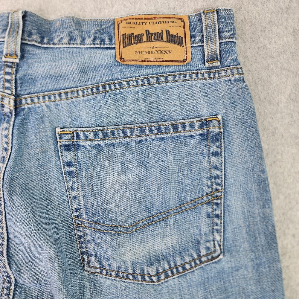 Tommy Hilfiger Denim Relaxed Freedom Jeans Mens 35x30‎ Blue Straight Leg Denim - Picture 12 of 16
